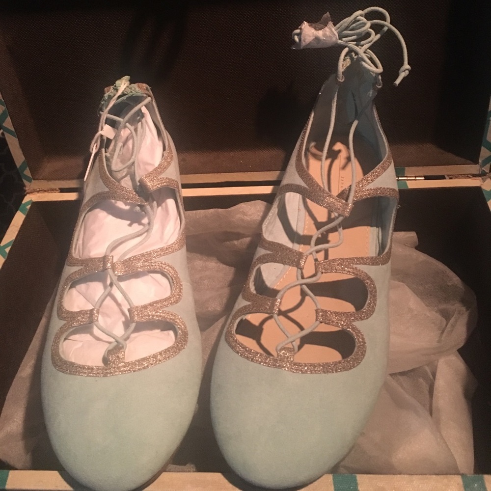 Zara girls tie up shoes 🦄